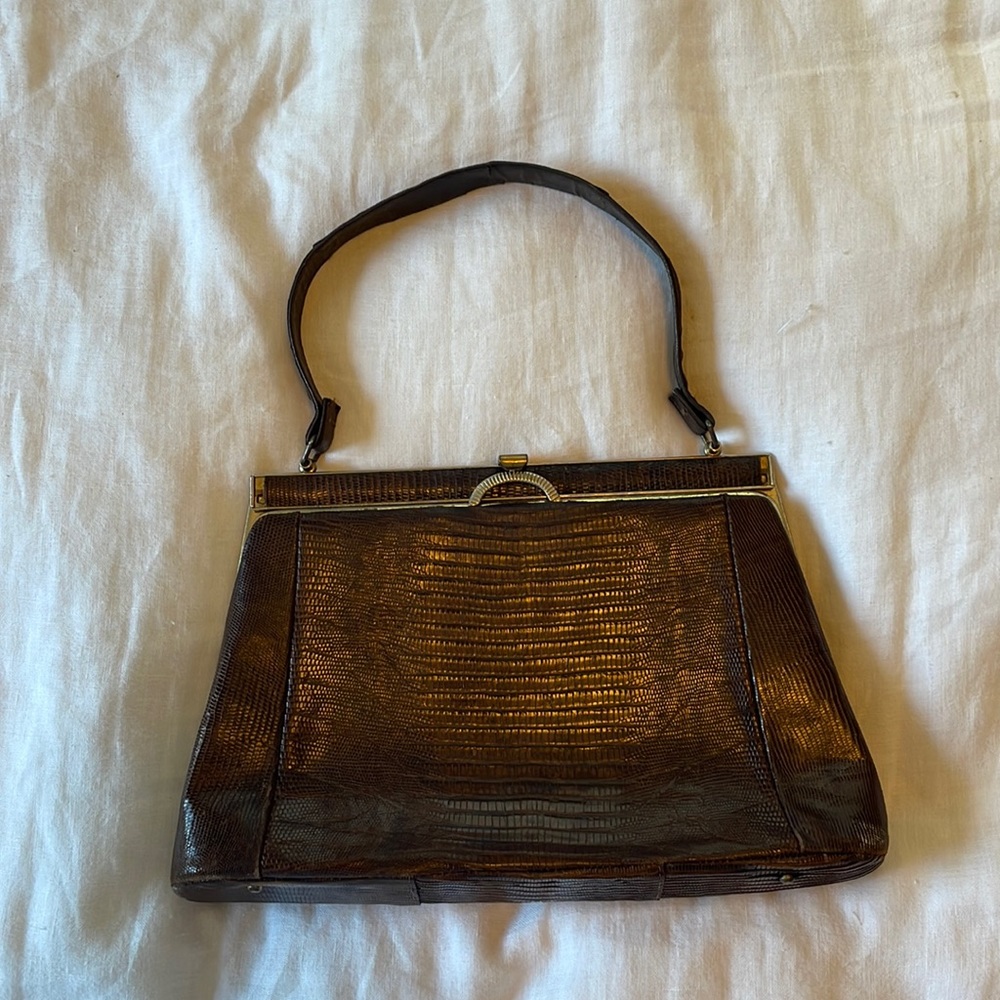 Vintage Alligator Clutch